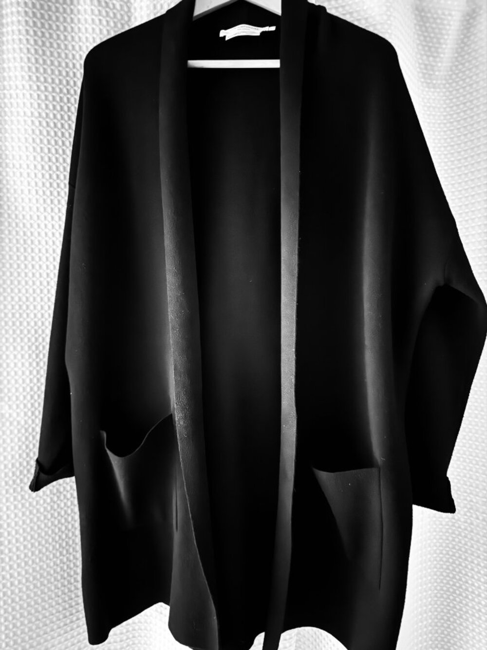Patch Pocket Open Cardigan by Contemporaine Size L Black